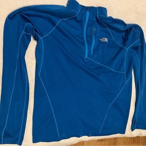 Men’s North Face Men's Blue Quarter Zip Sweater